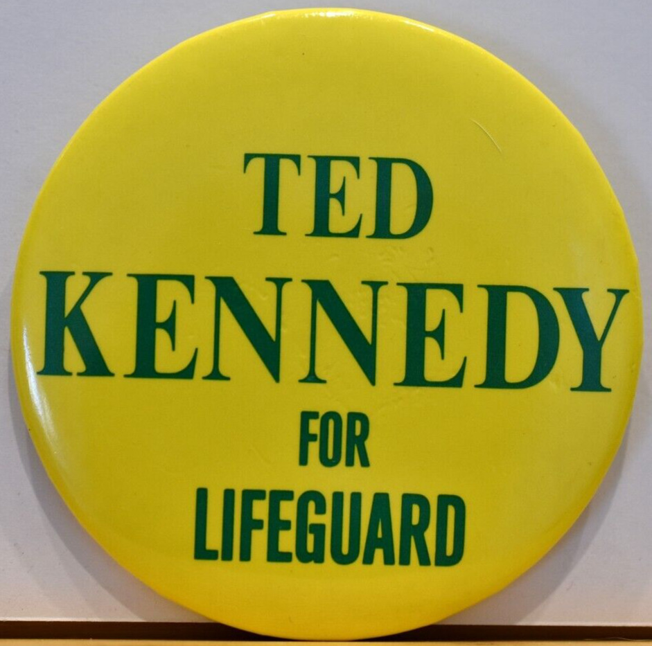 1980 Anti Ted Kennedy For Lifeguard Chappaquiddick Accident Candidate Pinback #1