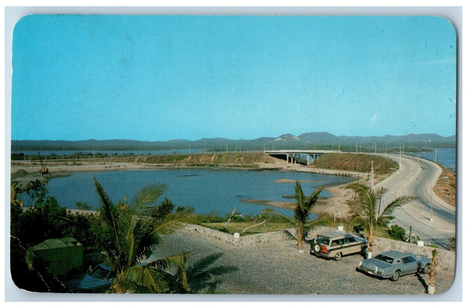 Mazatlan Sinaloa Mexico Postcard A Bridge on New Cerritos Highway c1950's