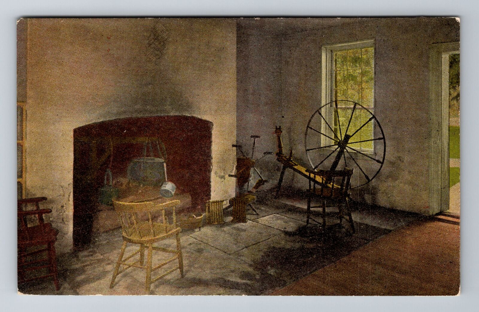 Nashville TN-Tennessee, Kitchen At The Hermitage Home, Antique Vintage Postcard