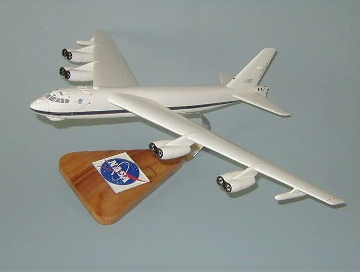 NASA Boeing B-52 Stratofortress Desk Display Wood Jet Model 1/100 SC Airplane