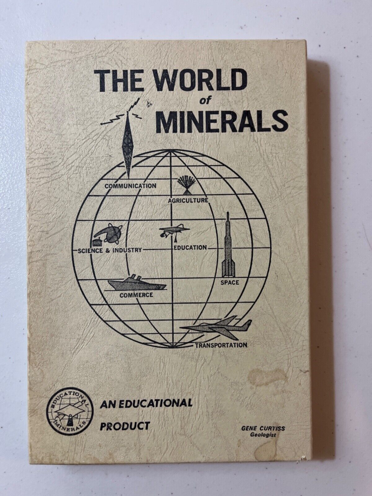Vintage 1960s “The World of Minerals” ~ Gene Curtiss, Geologist Box
