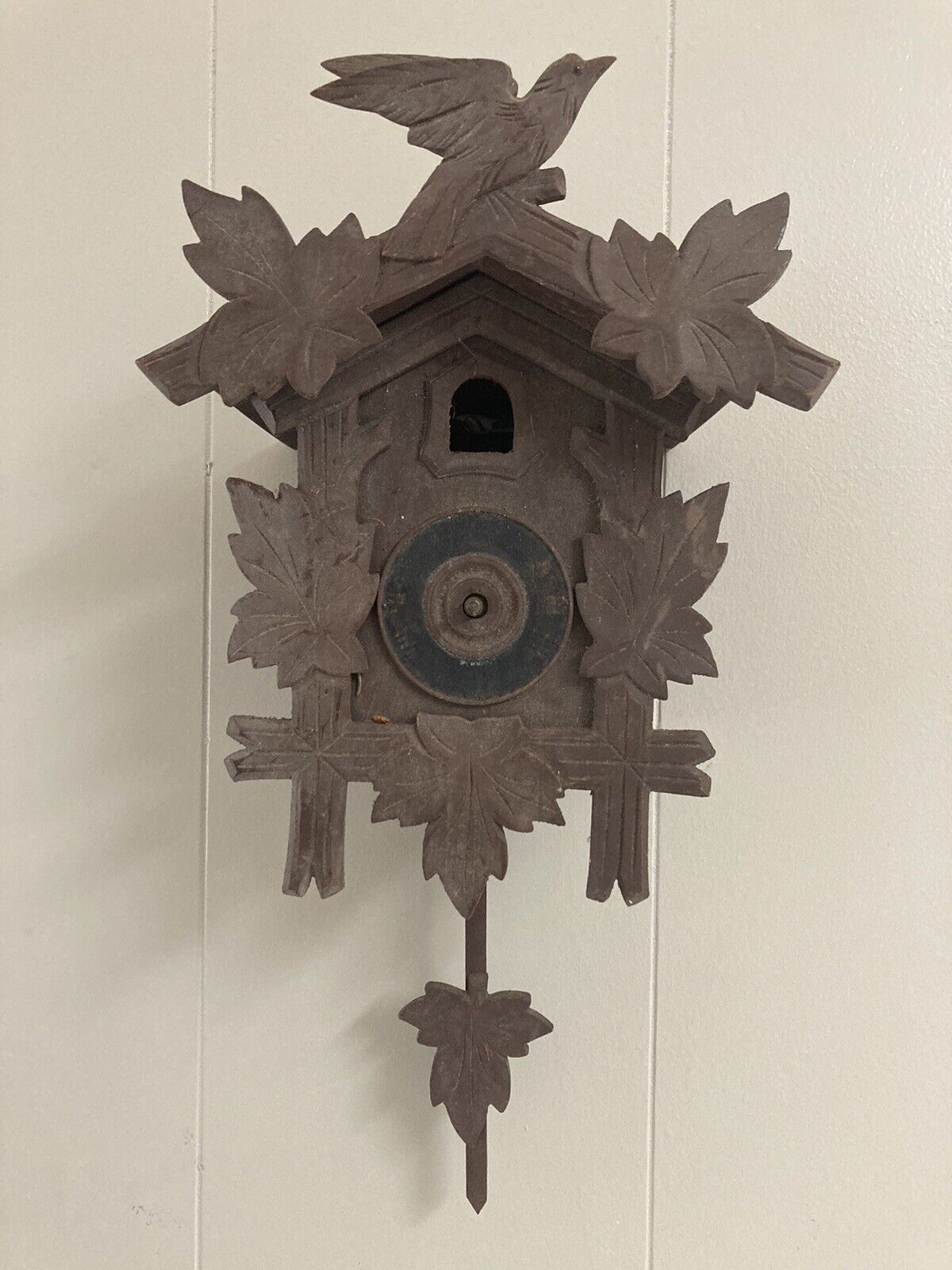 Vintage Hubert Herr Triberg Cuckoo Clock Germany 8 Day Not Complete Parts/Repair