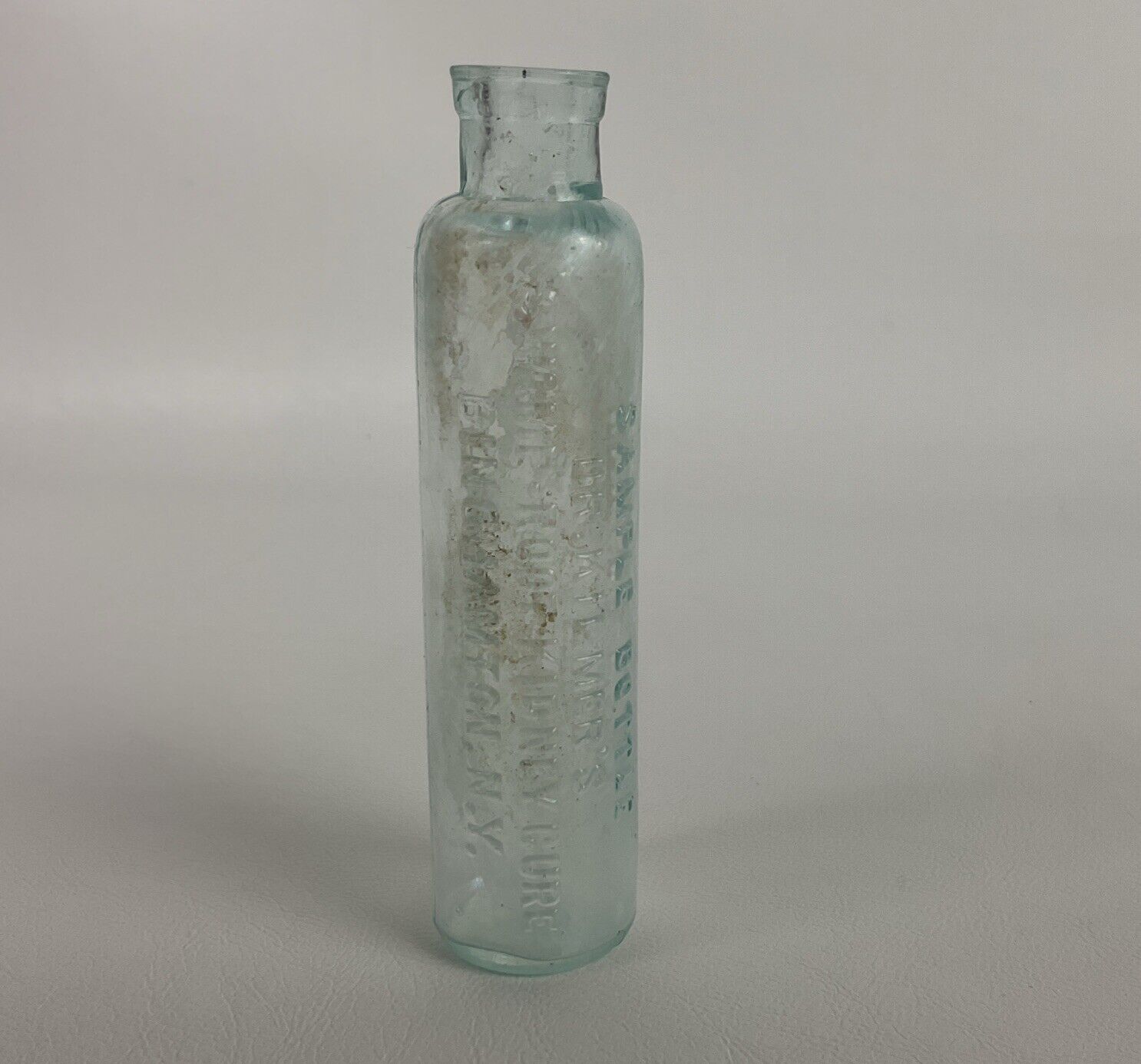 Antique Sample Size Dr Kilmer’s Bottle Swamp Root Kidney Cure Binghamton NY