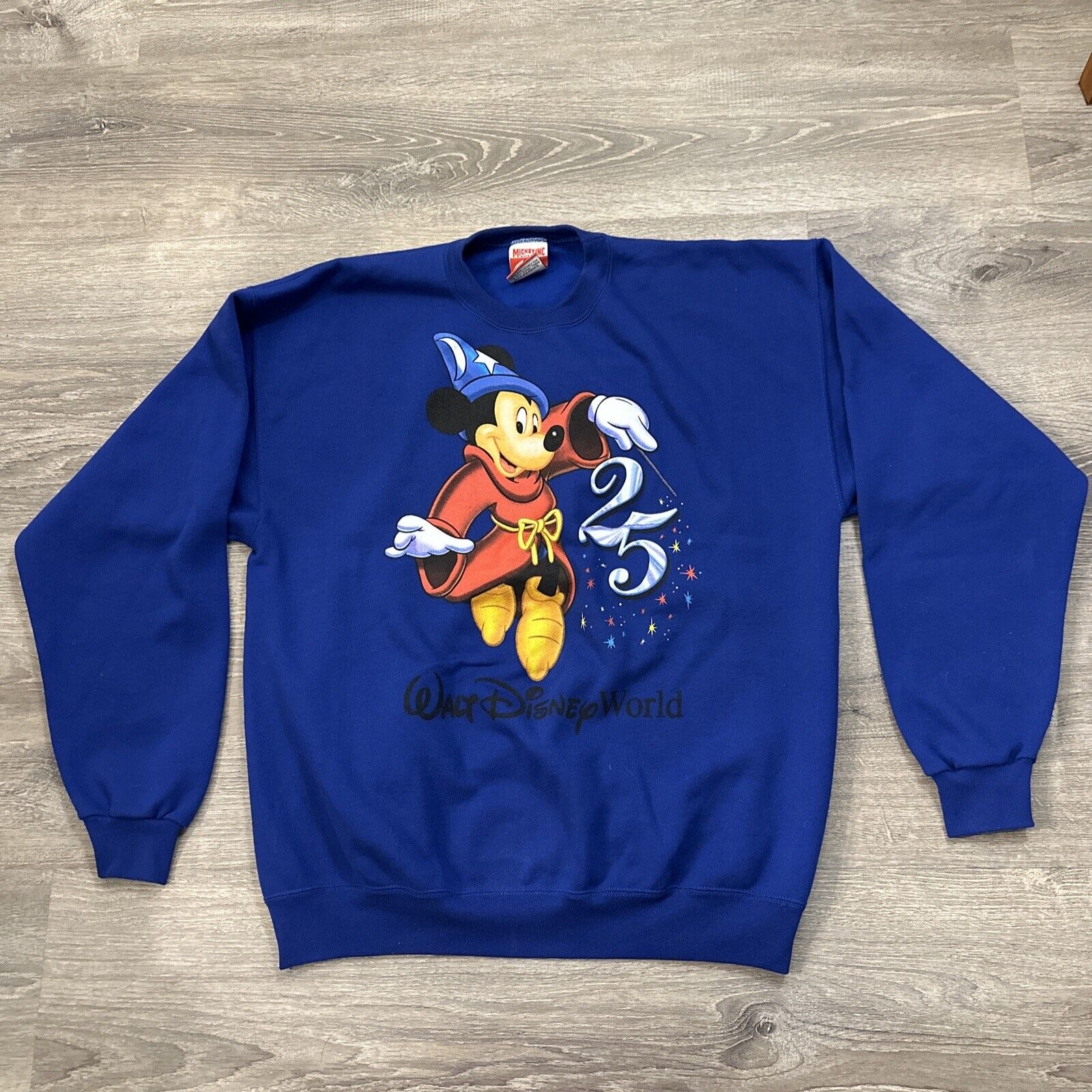 Vintage Disney 25th Anniversary Sweater 1996 Mickey Mouse Disney World Sz XL