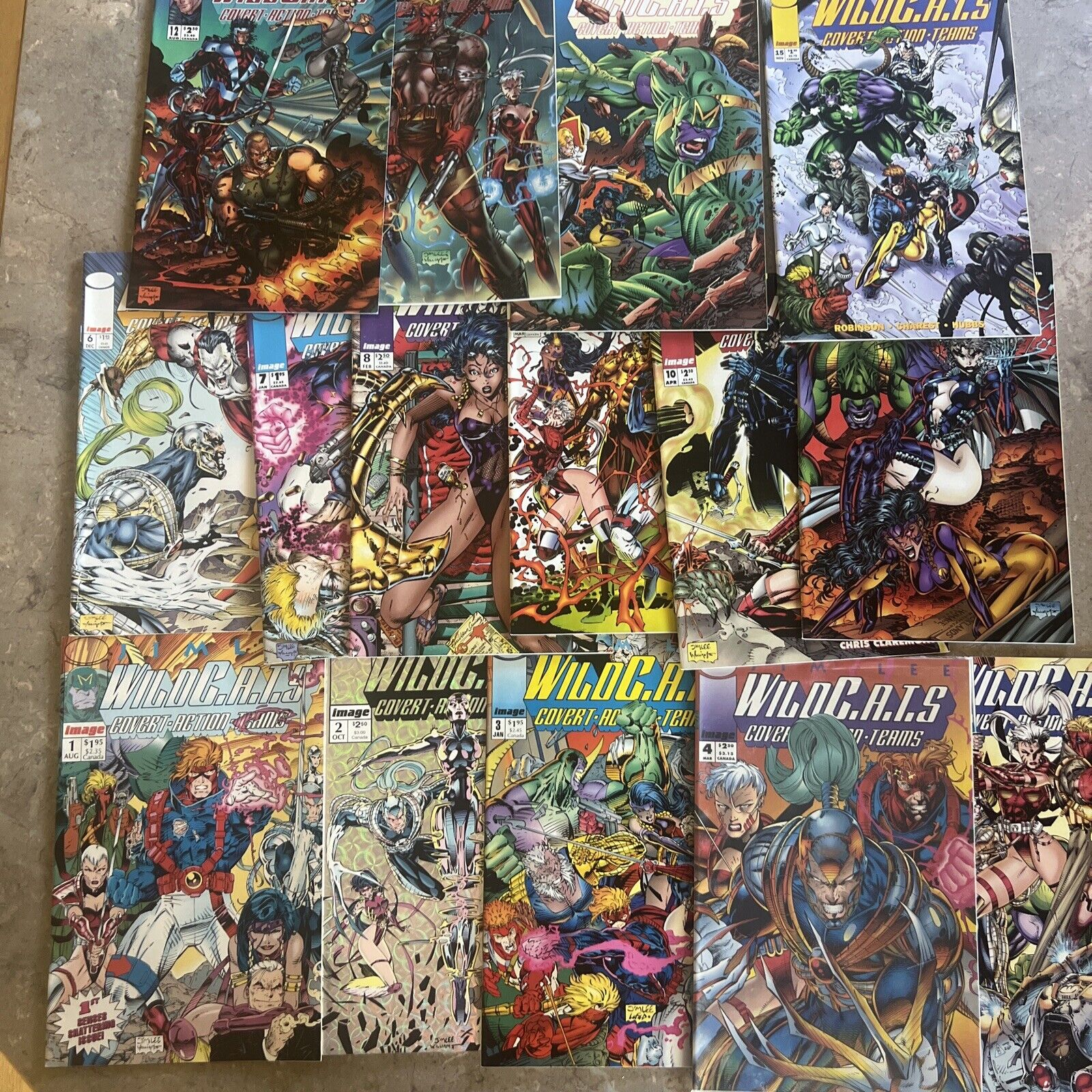 Wildcats Covert Action Teams #1-15 FN or NM  #4 Still Original Bag In NM
