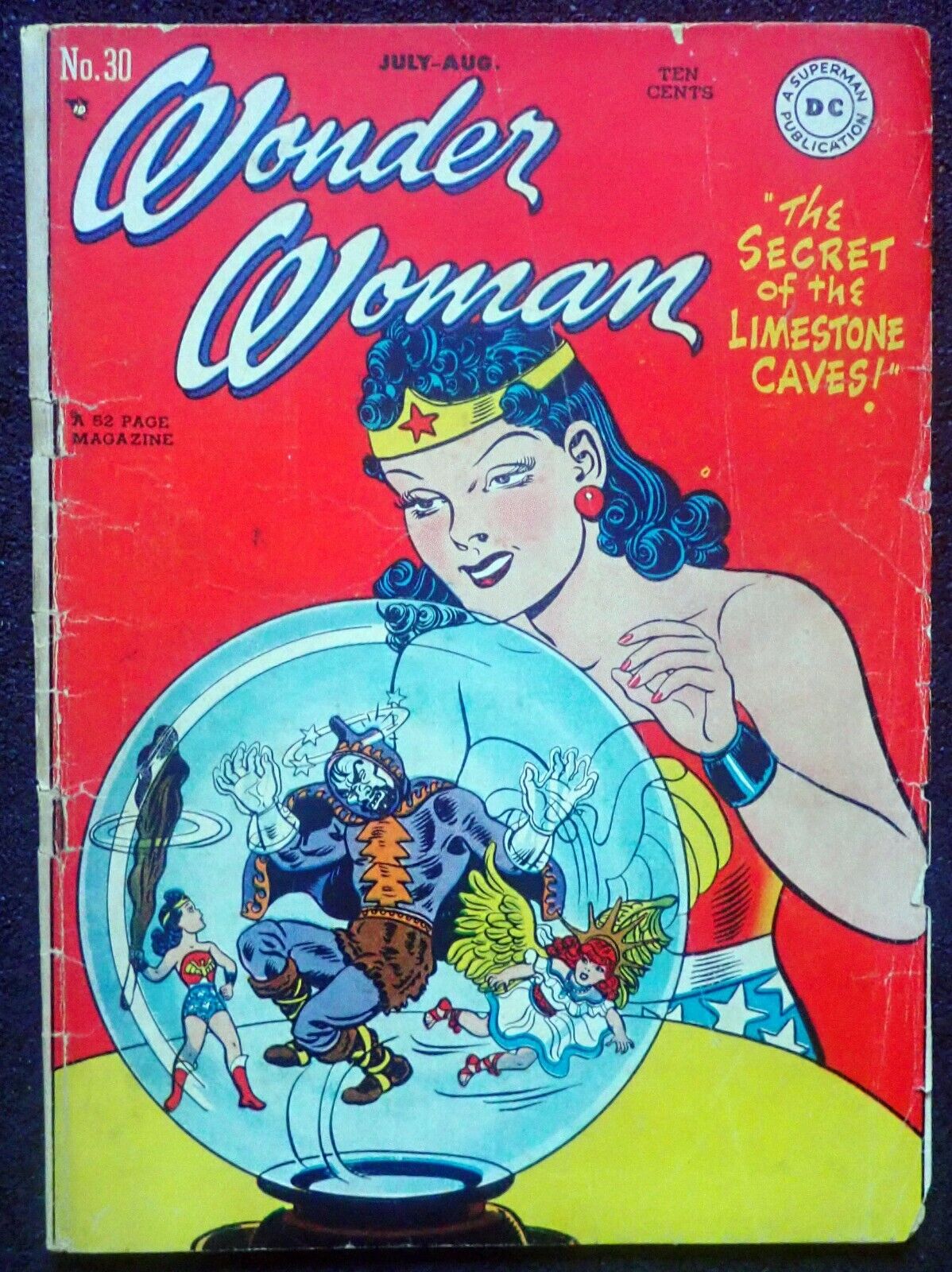 Wonder Woman #30 VIBRANT COLORS, COMPLETE, UNRESTORED, COVER ATTACHED 1948