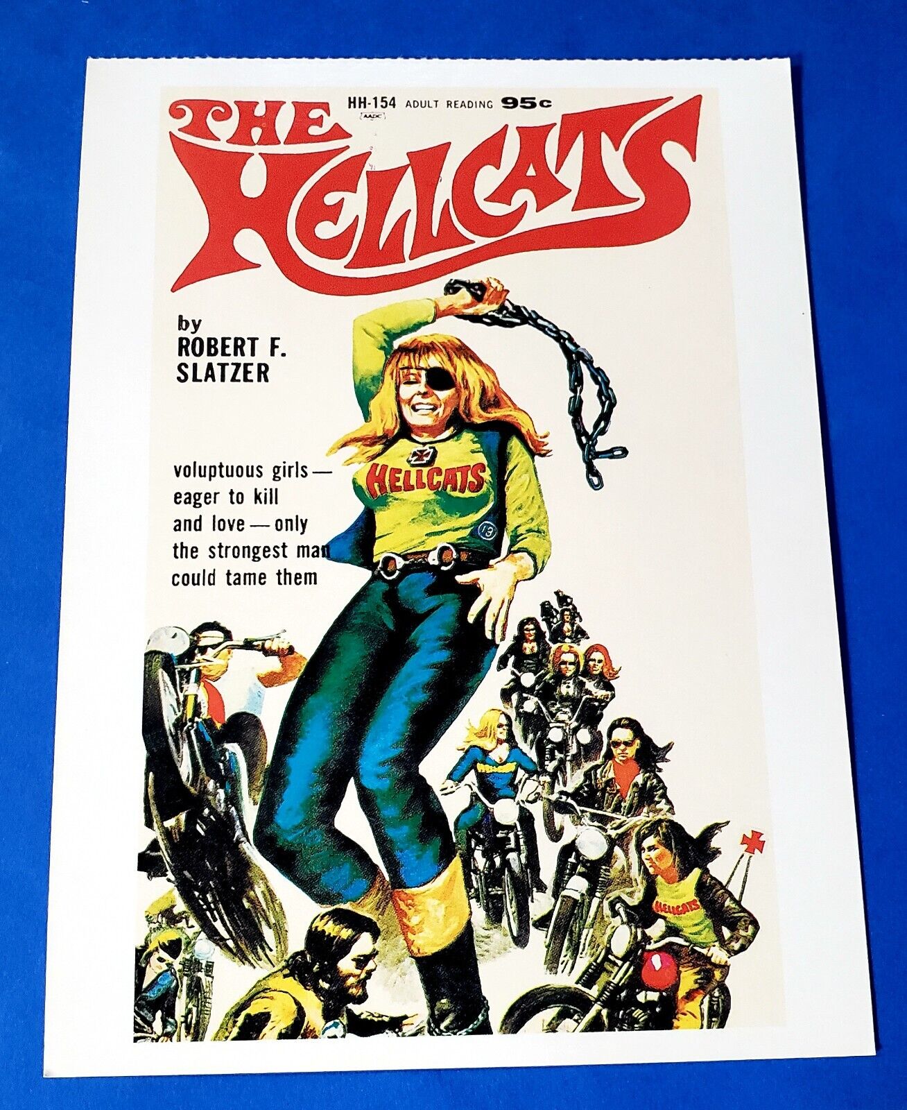 Postcard Pulp Fiction Cover The Hellcats by Robert F Slatzer 6.75\