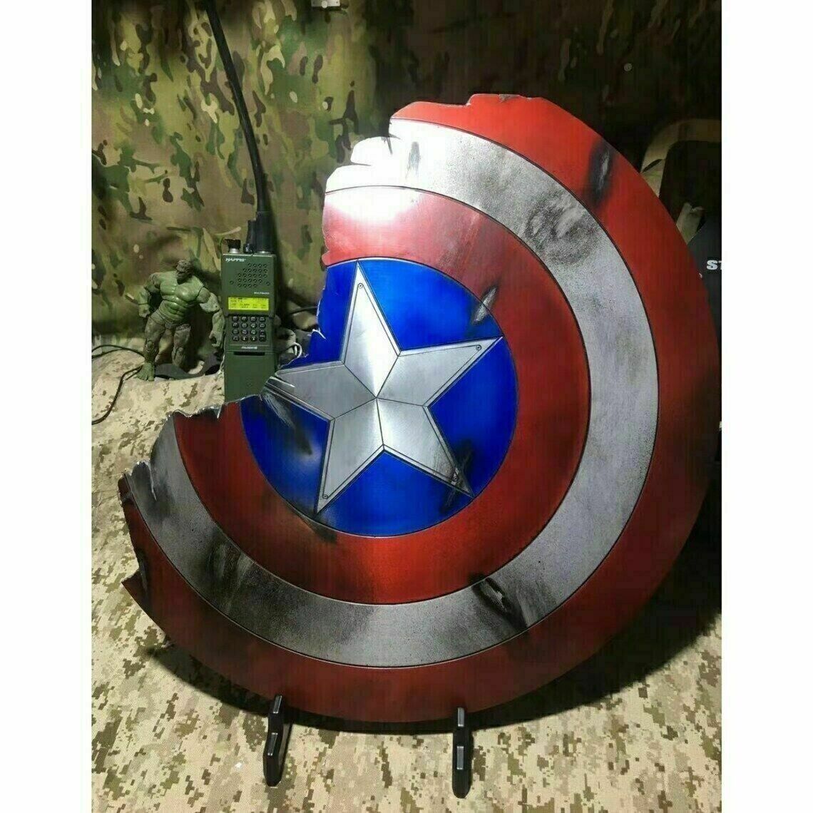 Captain America Shield  Broken Prop Replica Marvel Metal 1:1 Avengers Legends 22