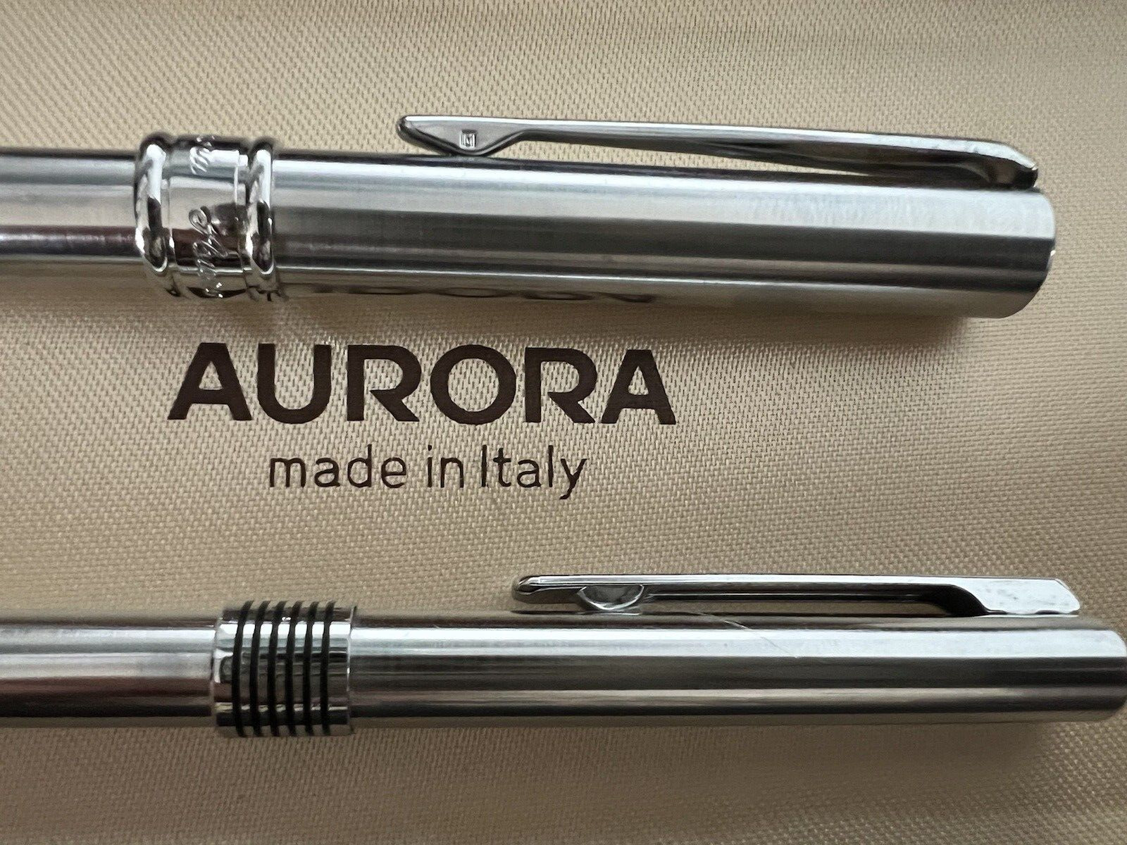 Aurora Pens Sphere Magellan And Marco Polo Chrome Scrivono 2 Pens