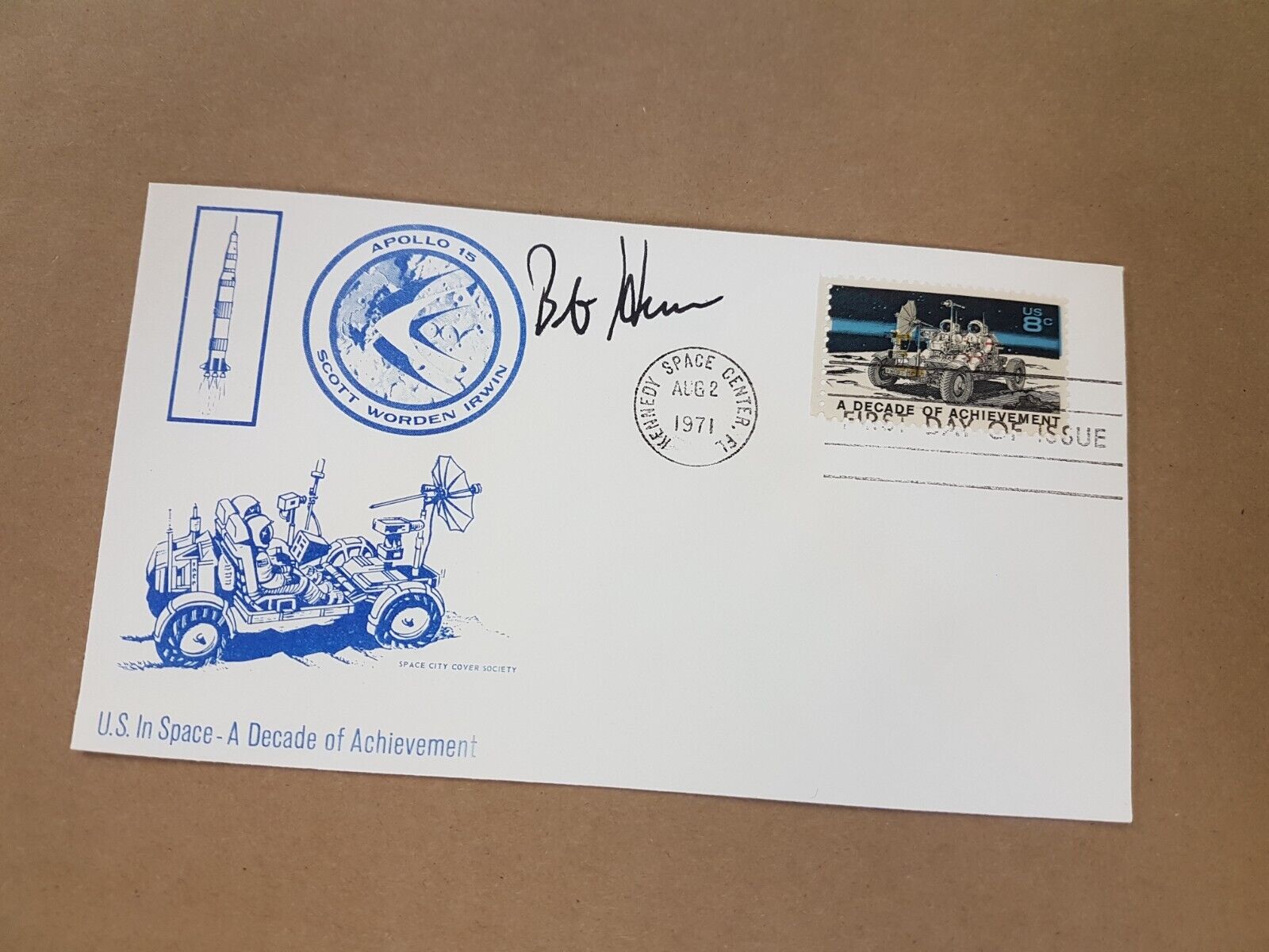 Robert Bob Tralles Herres Astronaut Nasa Space Autograph Signed First Day Cover