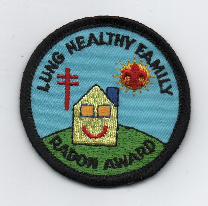 Lung Healthy Family - Radon Award Patch, Mint