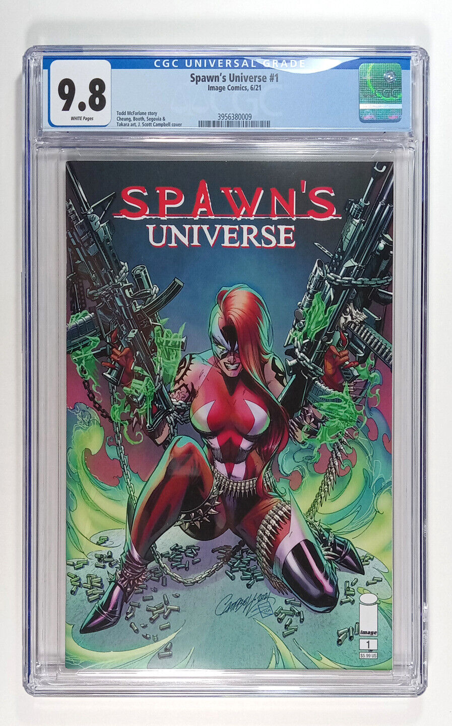 Spawn's Universe #1 CGC 9.8 White Pages (2021) Image Comics  She Spawn