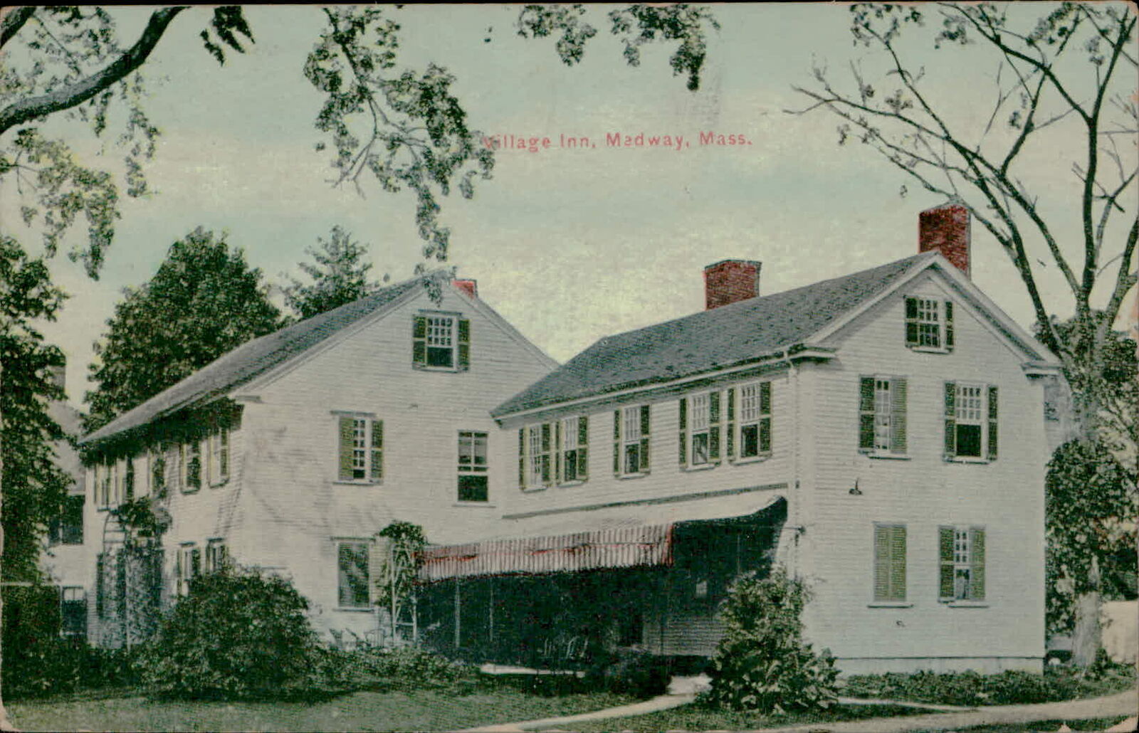 Postcard: 40 Village Inn, Madway, Mass.