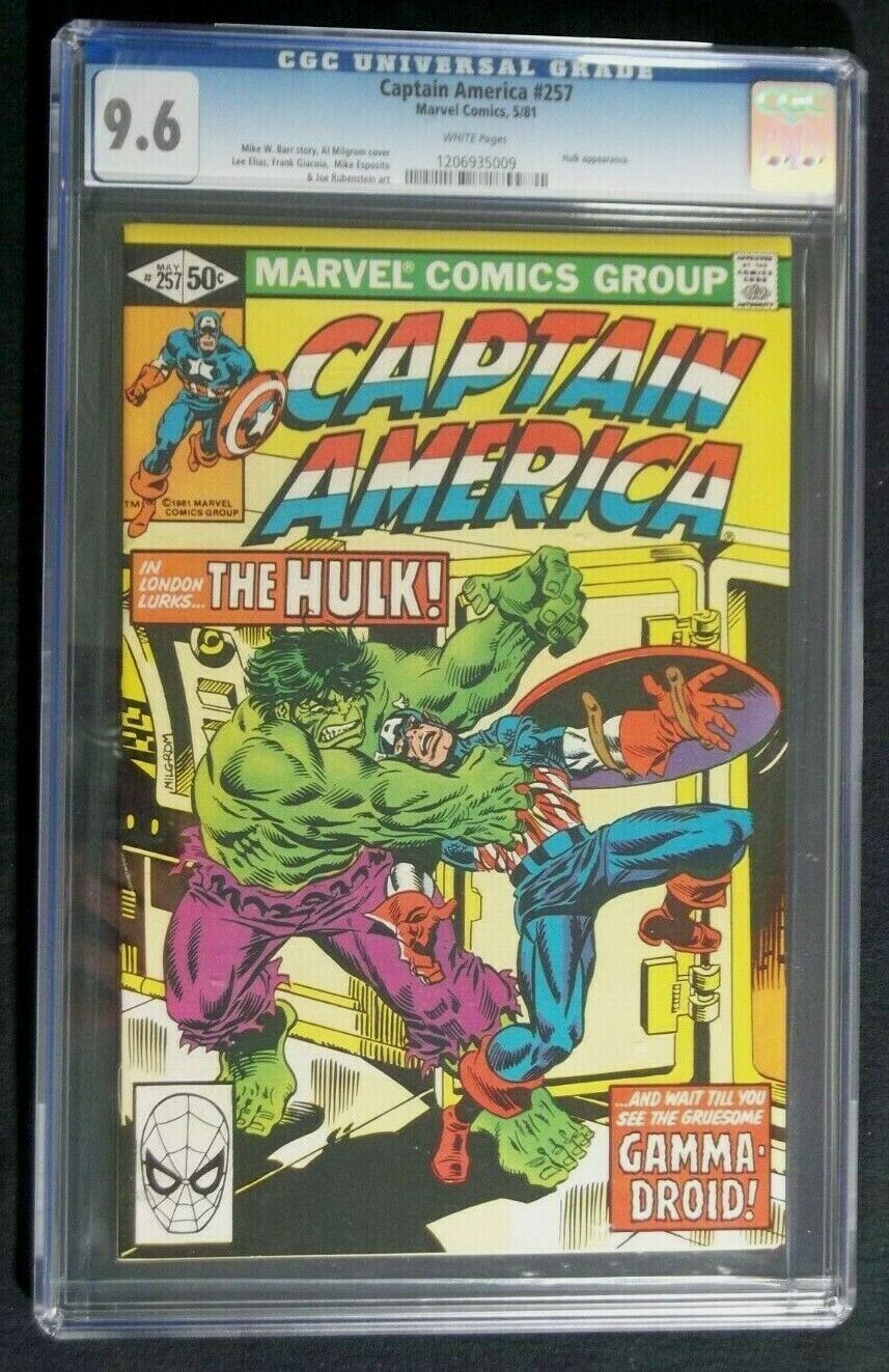 Captain America #257 CGC 9.6 Hulk vs Captain America