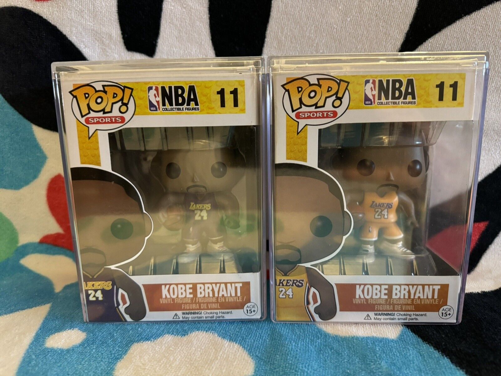 Funko Pop NBA #11 Kobe Bryant 24 Purple And Gold Lot Of 2 Lakers
