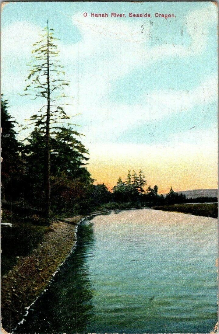 1909. O HANAH RIVER. SEASIDE, OR POSTCARD. CK24