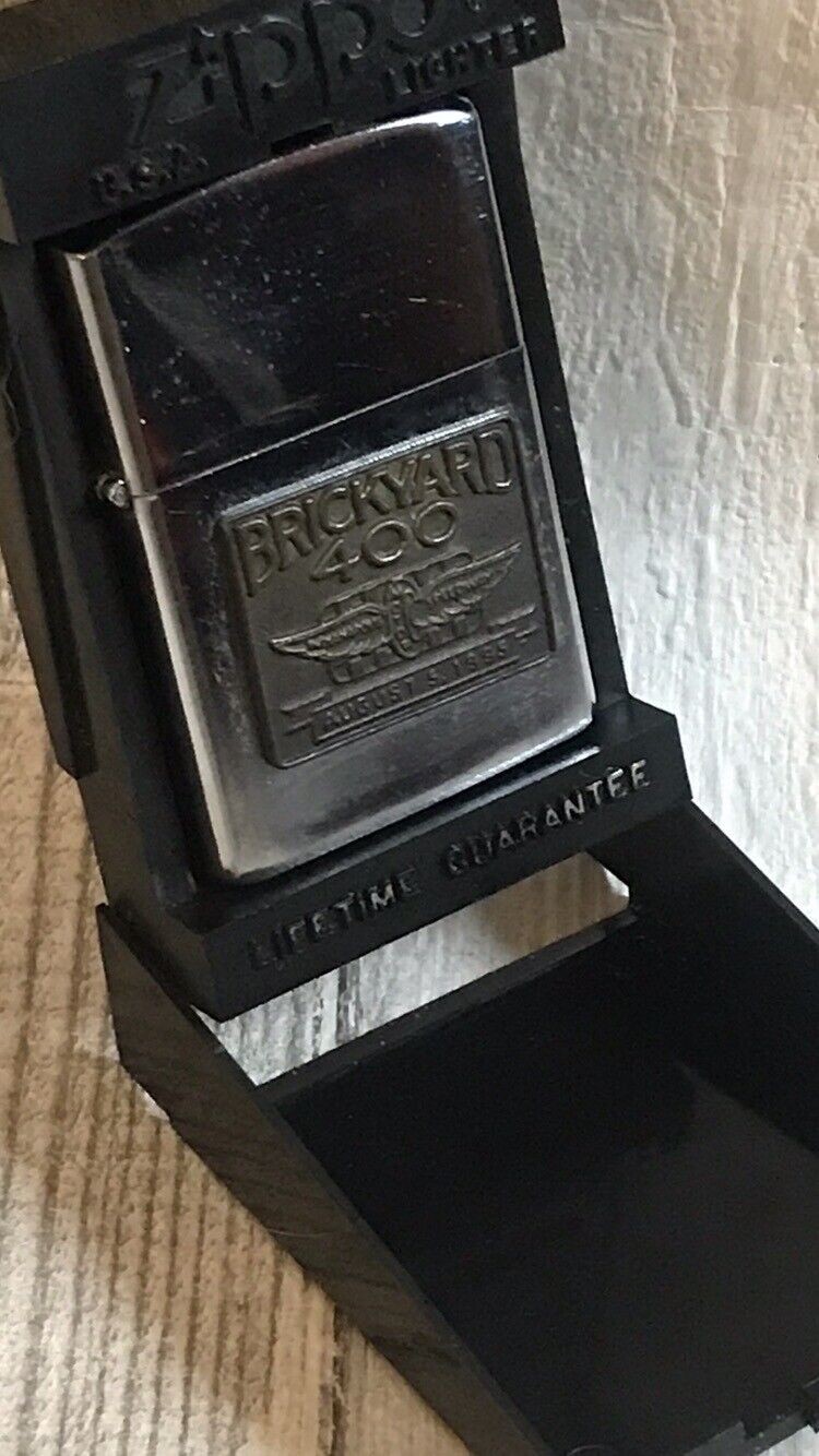Zippo Lighter Brickyard 400 Boxed New Unused Collectable August 1995