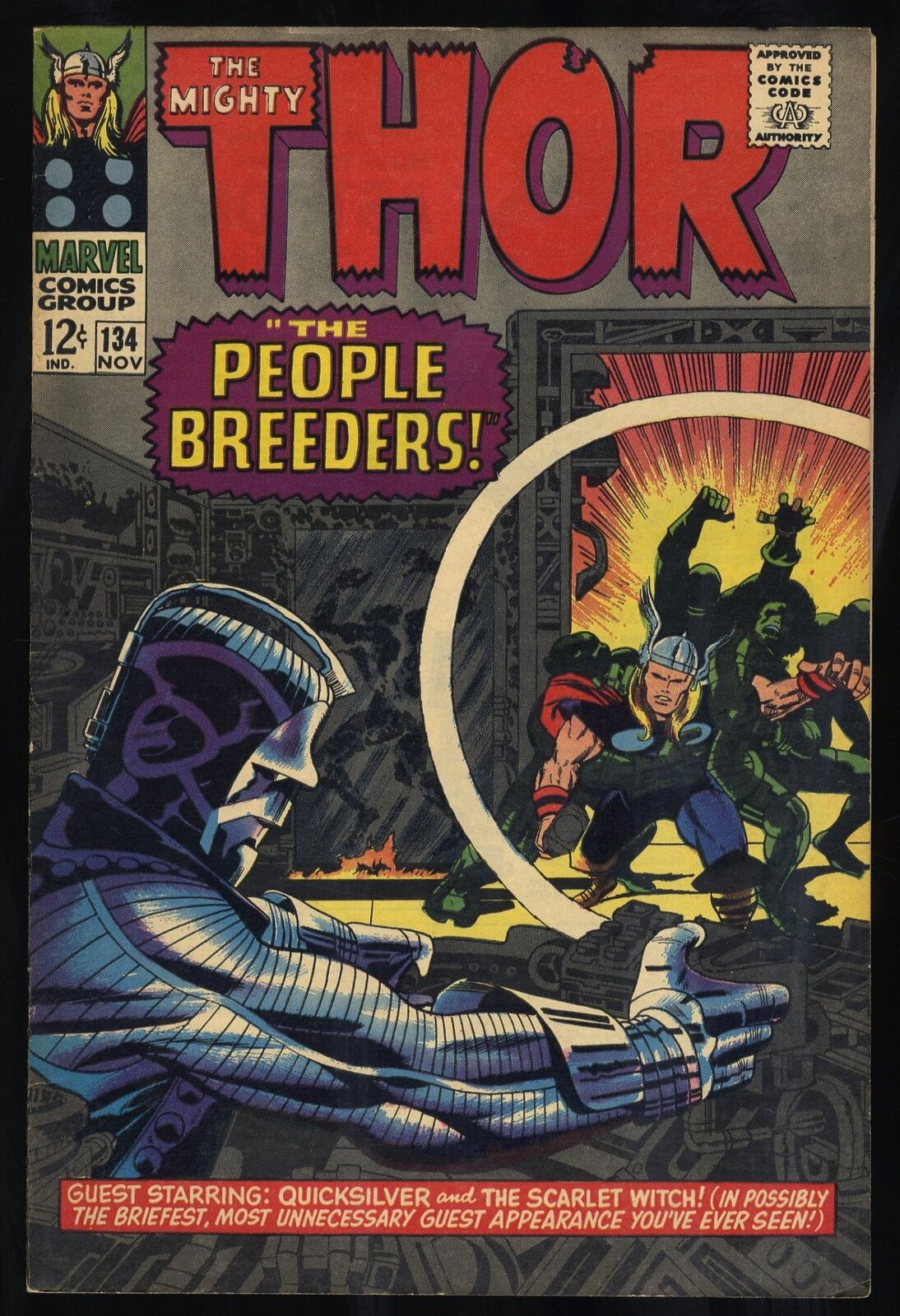 Thor #134 VF- 7.5 1st Appearance High Evolutionary and Man-Beast Marvel 1966