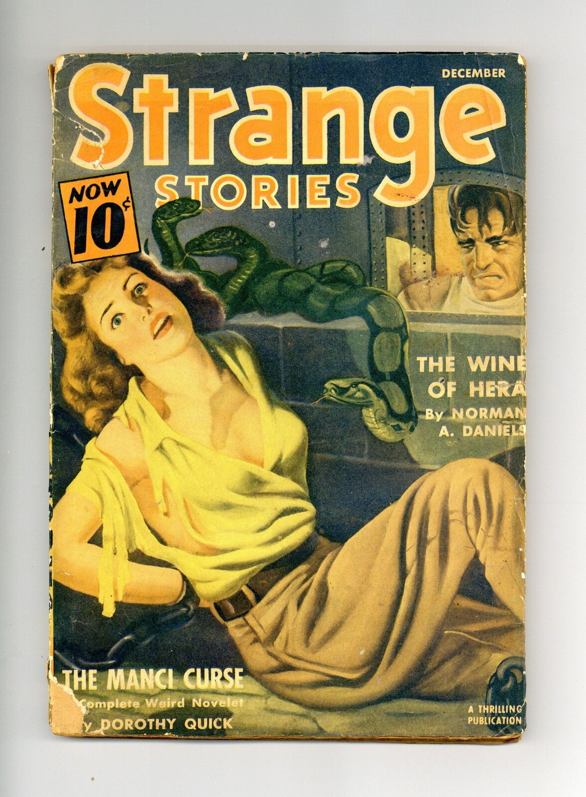 Strange Stories Pulp Dec 1940 Vol. 4 #3 GD