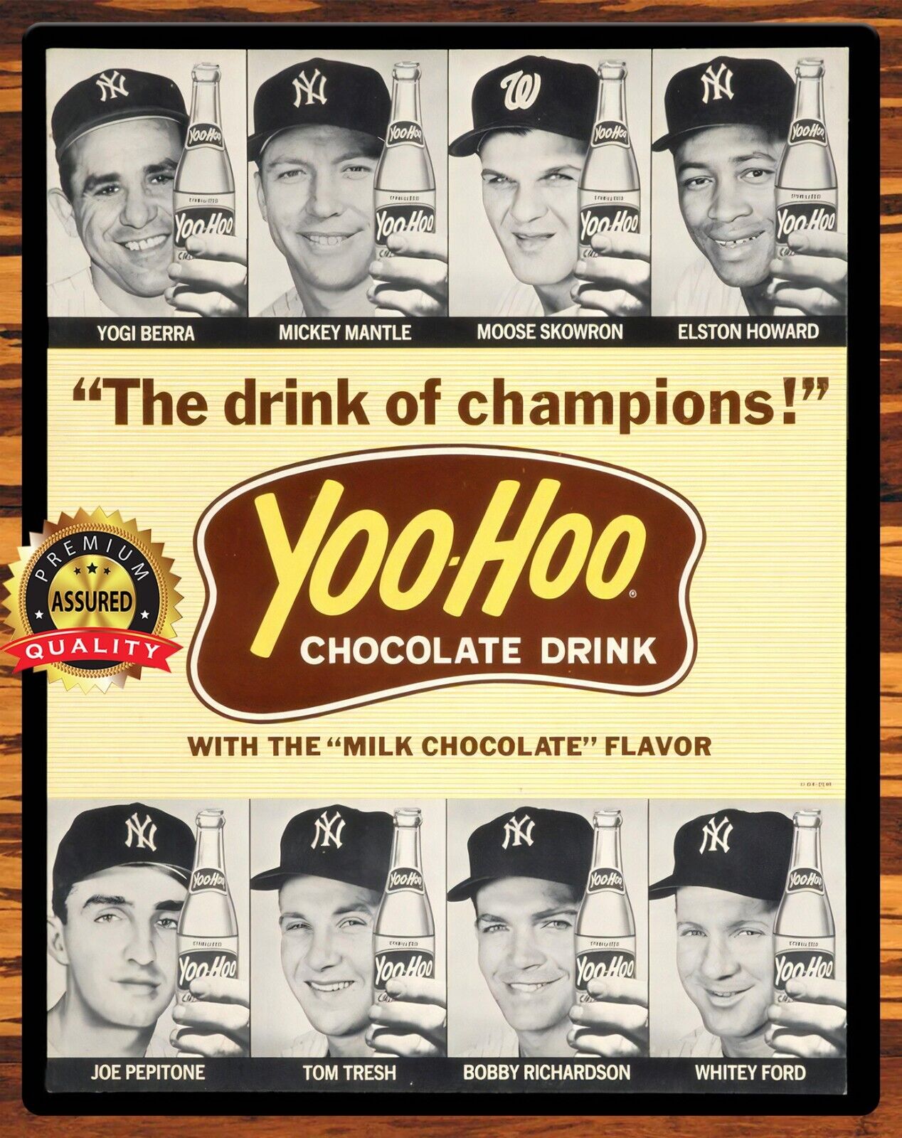 Yoo-Hoo Chocolate Drink - The Drink of Champions - Metal Sign 11 x 14