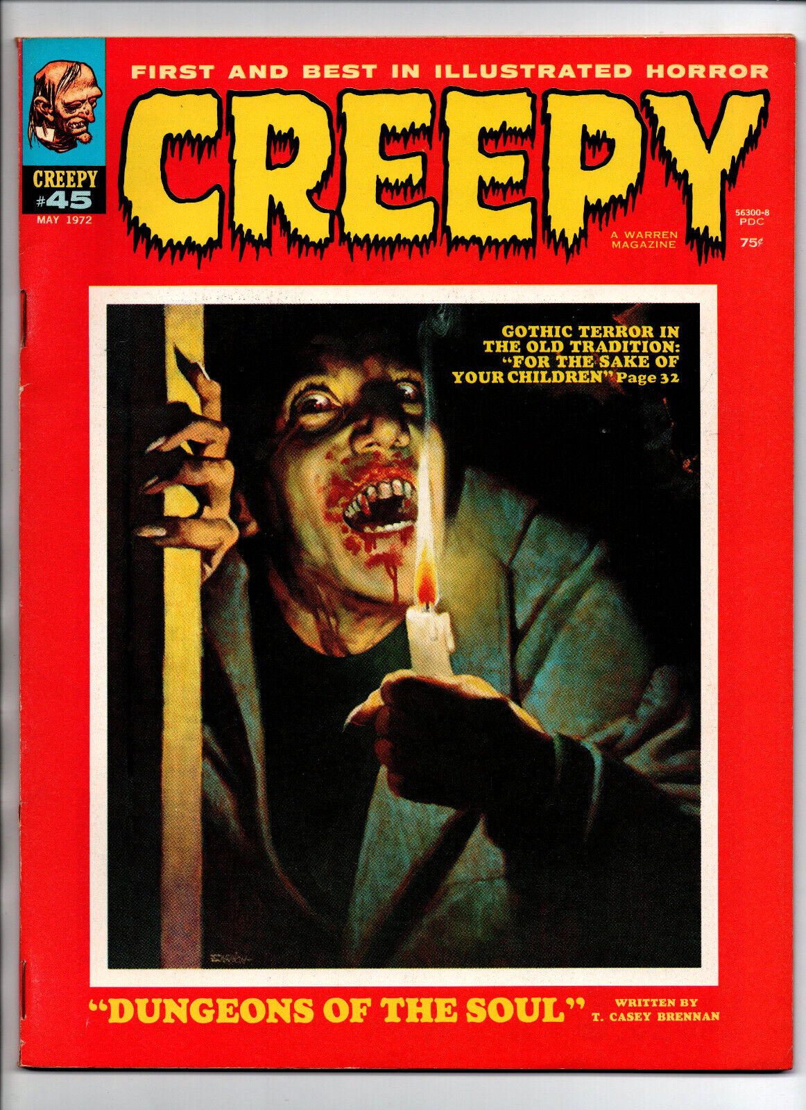 Creepy #45 - Brunner - Horror Magazine - Warren - 1972 - VF+