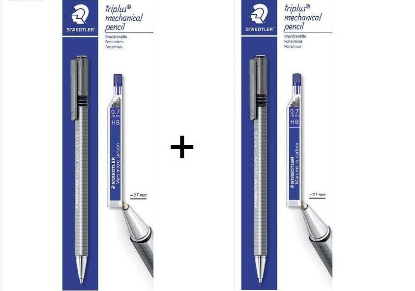 STAEDTLER - Triplus Micro 774-27  0.7mm Mechanical Pencil x2 units