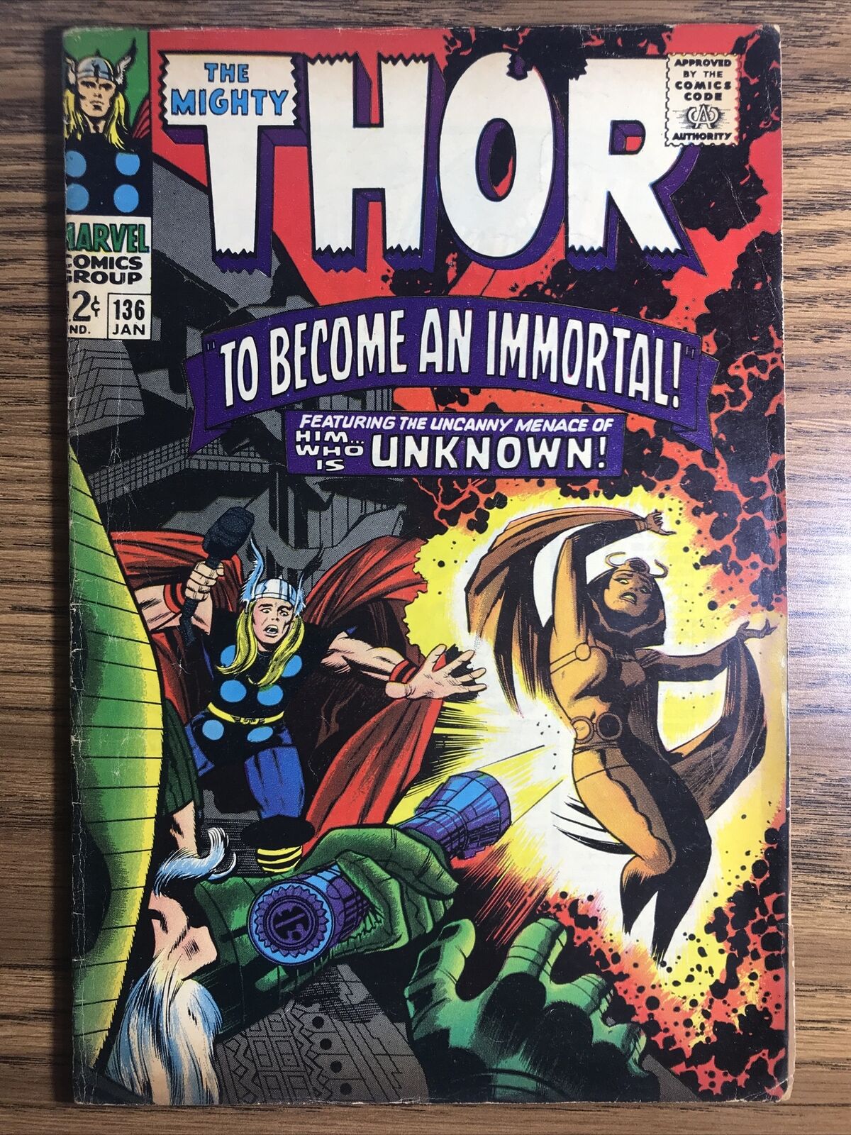 THOR 136 1ST APPEARANCE SIF AS AN ADULT STAN LEE JACK KIRBY KEY MARVEL 1966