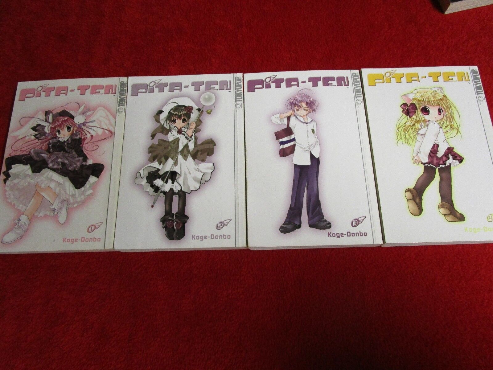 Pita-Ten Volumes 1, 2, 3, 4 Manga Kage-Donbo TokyoPop Paperback 