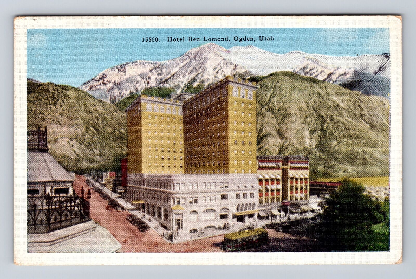 Ogden UT-Utah, Hotel Ben Lomond, Advertising, Antique, Vintage Souvenir Postcard