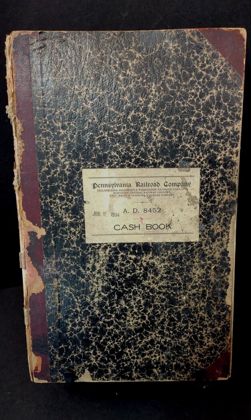 Antique 1910/1911 Pennsylvania Railroad Company Cash Book 14