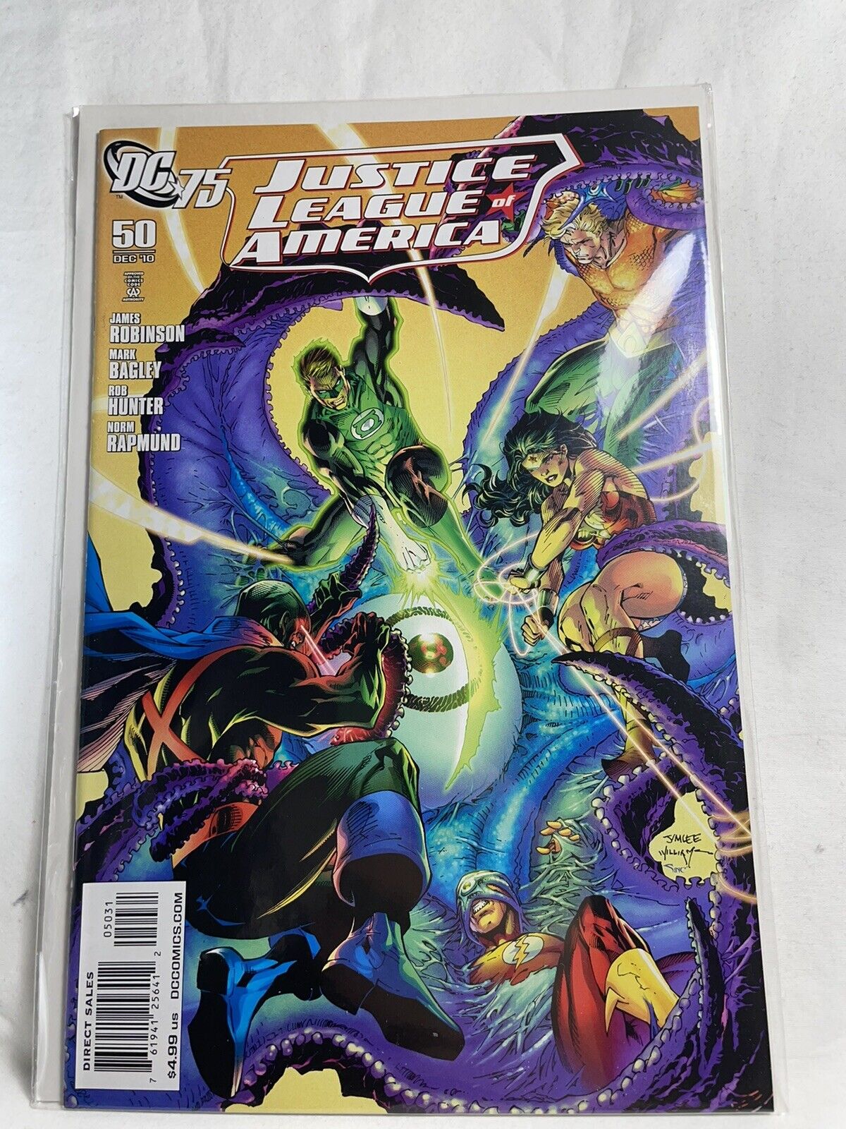 JUSTICE LEAGUE AMERICA #50 Jim Lee Cover 75th Anniversary Retailer Variant 1:75