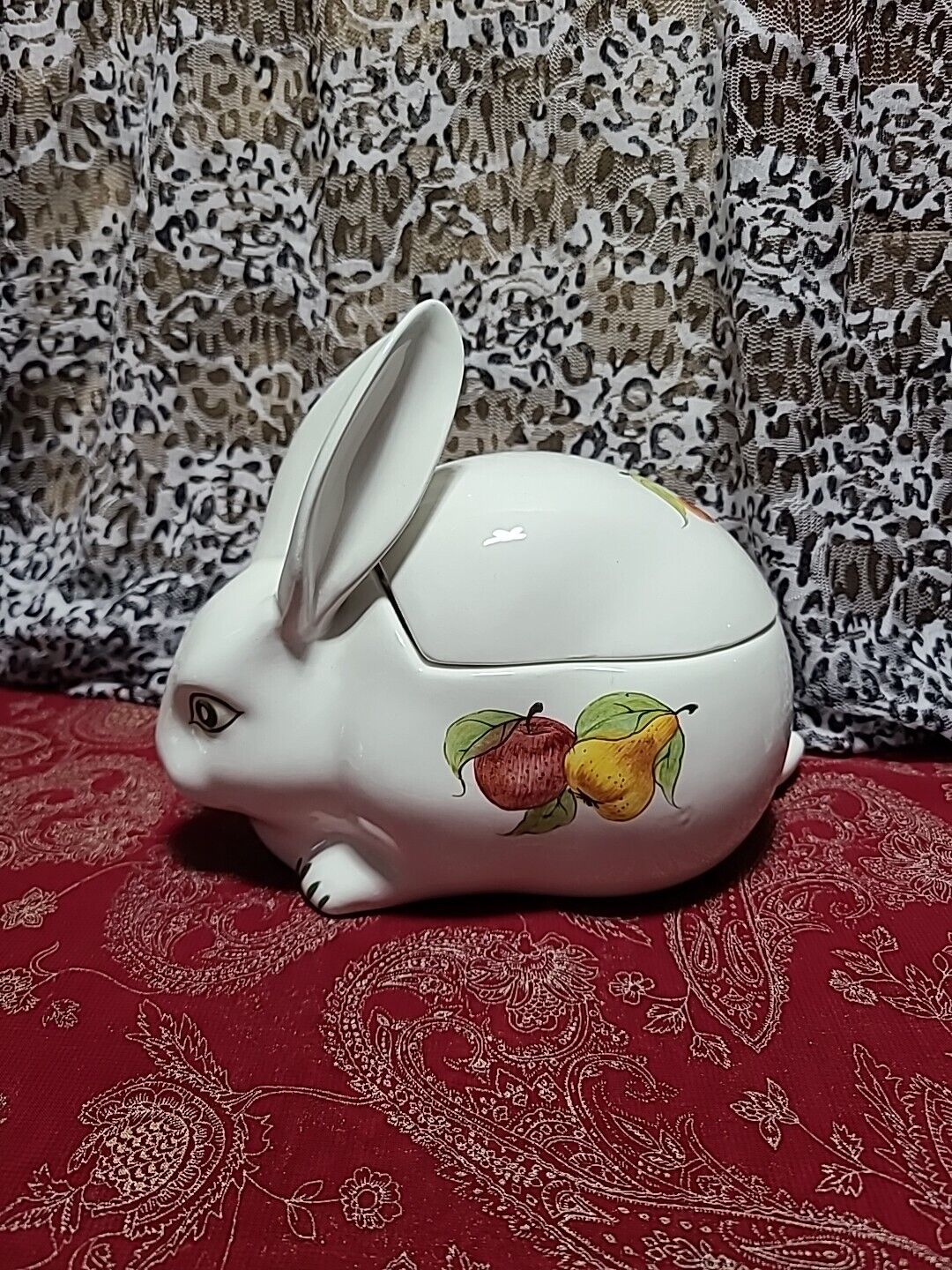 Vintage Bunny Rabbit Biscuit Jar