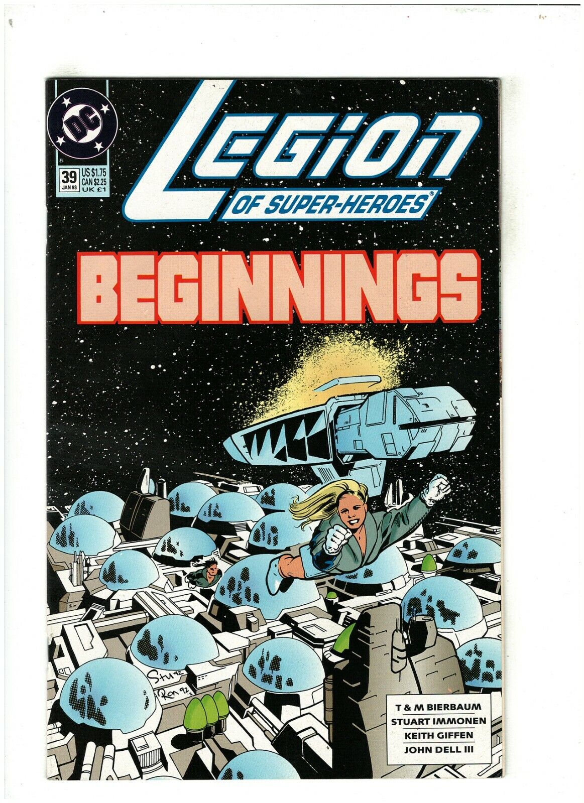 Legion of Super-Heroes #39 VF 8.0 DC Comics 1993 Keith Giffen