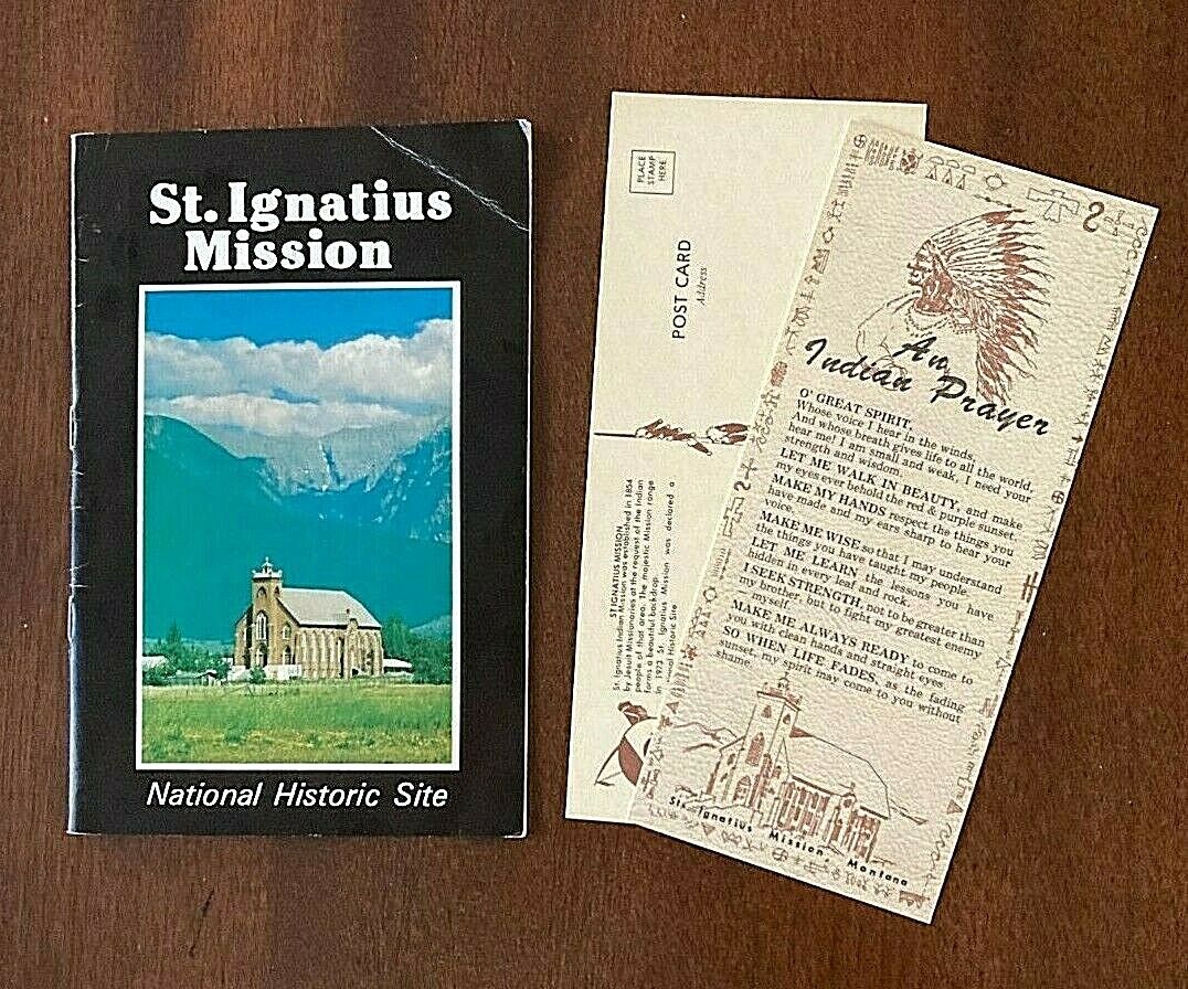 VTG~ST. IGNATIUS MISSION, MT., NATIONAL HISTORIC SITE BOOKLET & 2 PCs~LOT#SV-A