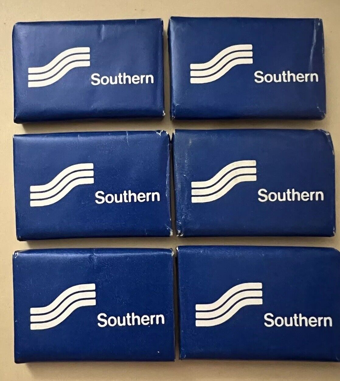Vintage 1970’s Southern Airways Travel Bar Soap (6 Bars) RARE