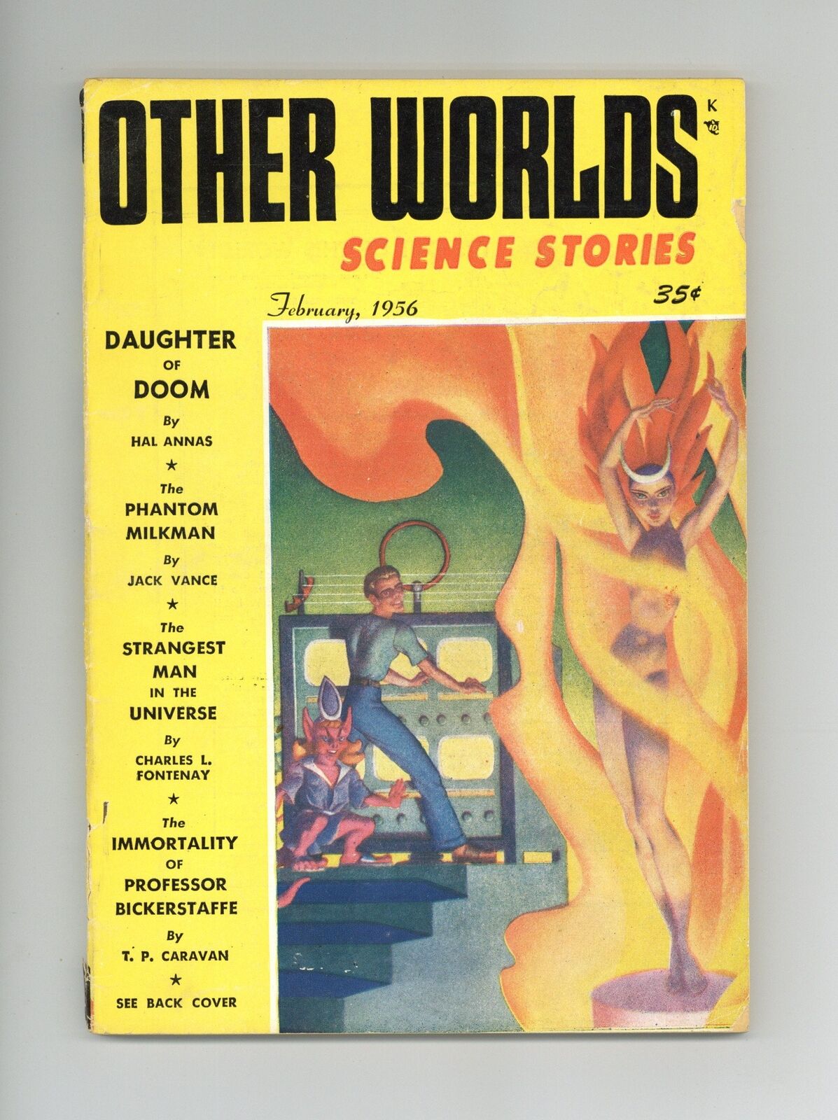 Other Worlds Pulp 2nd Series Feb 1956 #15 GD