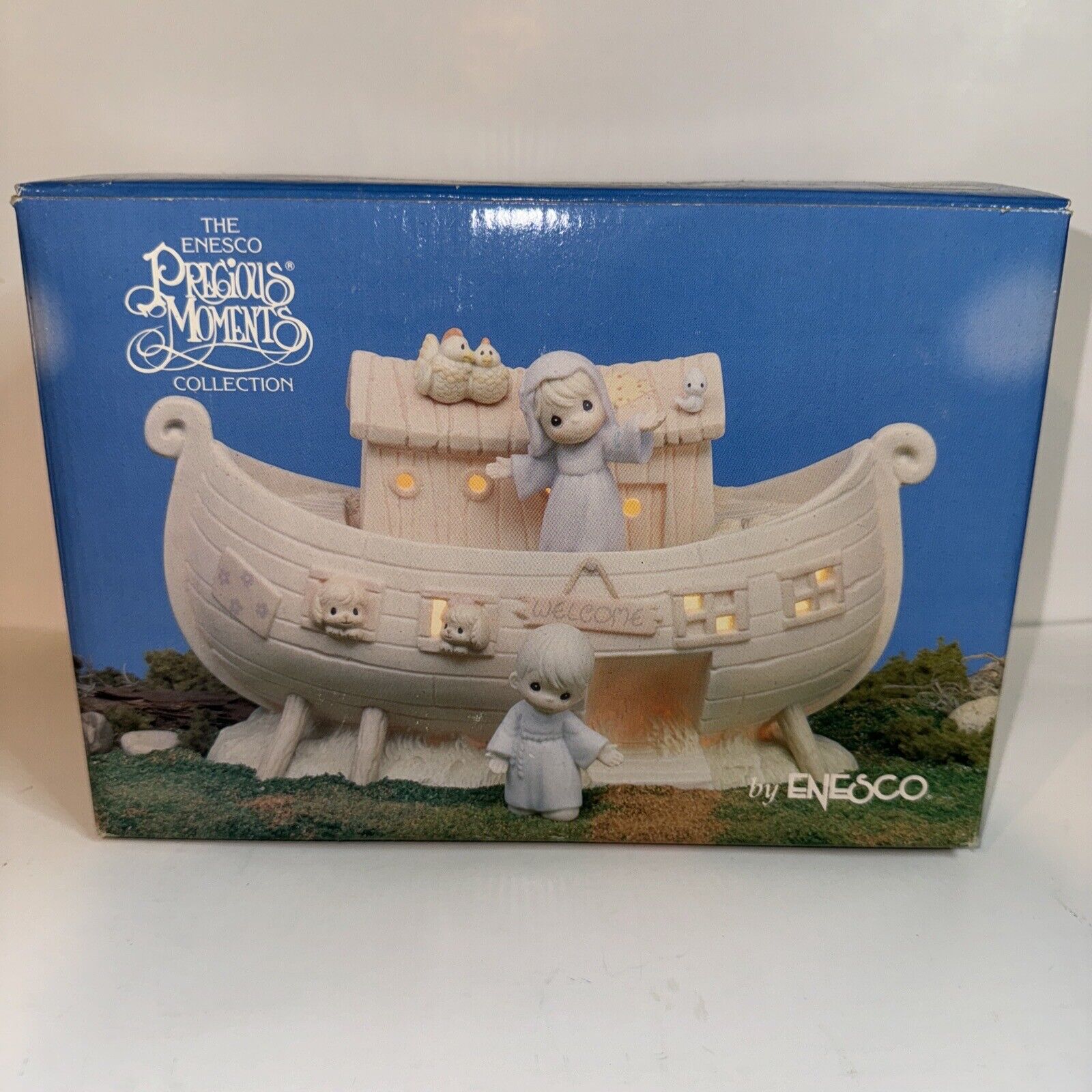 Precious Moments Two By Two The Noah's Ark Story Enesco Night Light Original Box