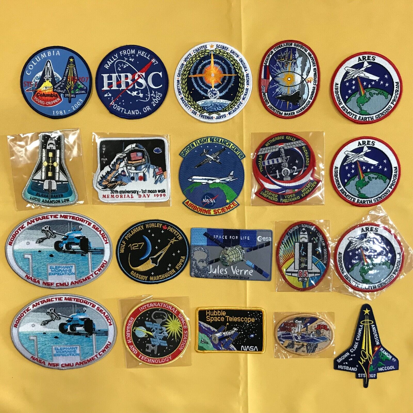 LOT OF 20  NASA  PATCH (Various kinds) UNUSED