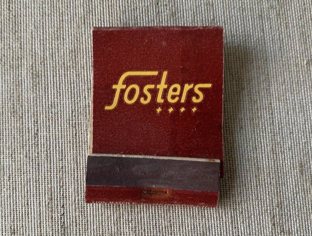 Fosters Ice Cream Original Vintage Matchbook Cover ~