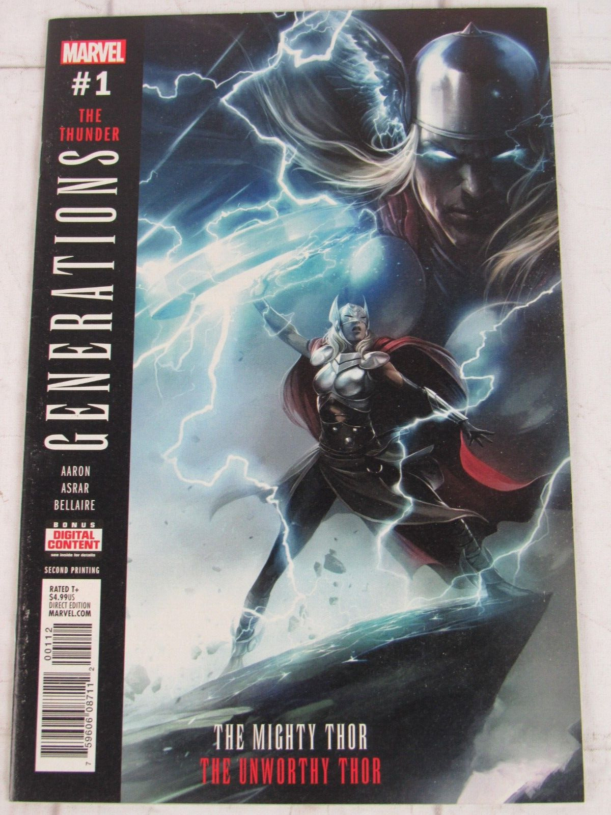Generations:The Unworthy Thor &The Mighty Thor #1-2nd Print Oct. 17 Marvel Comic