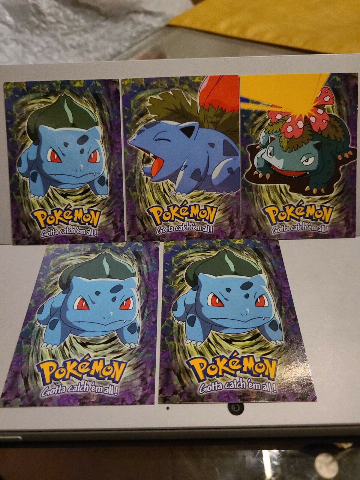 1999 Topps Pokemon Evolution Cards Bulbasaur Ivysaur Venusaur Lot