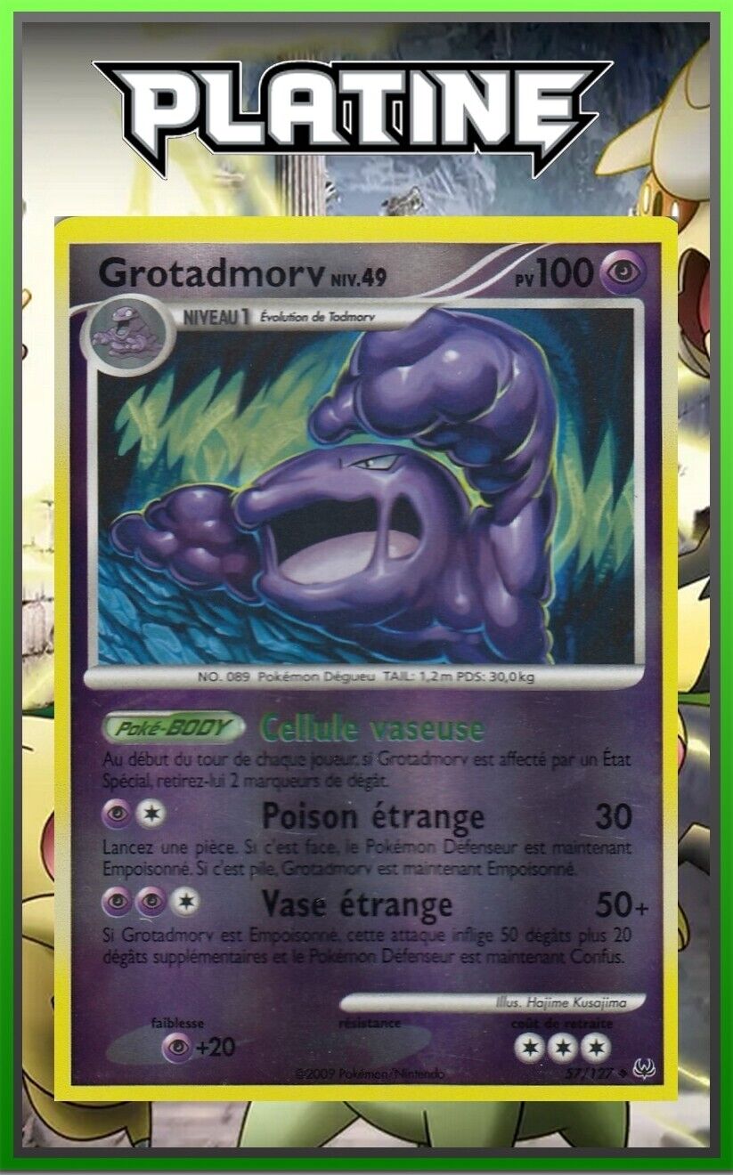 Grotadmorv Reverse - Platinum - 57/127 - French Pokemon Card