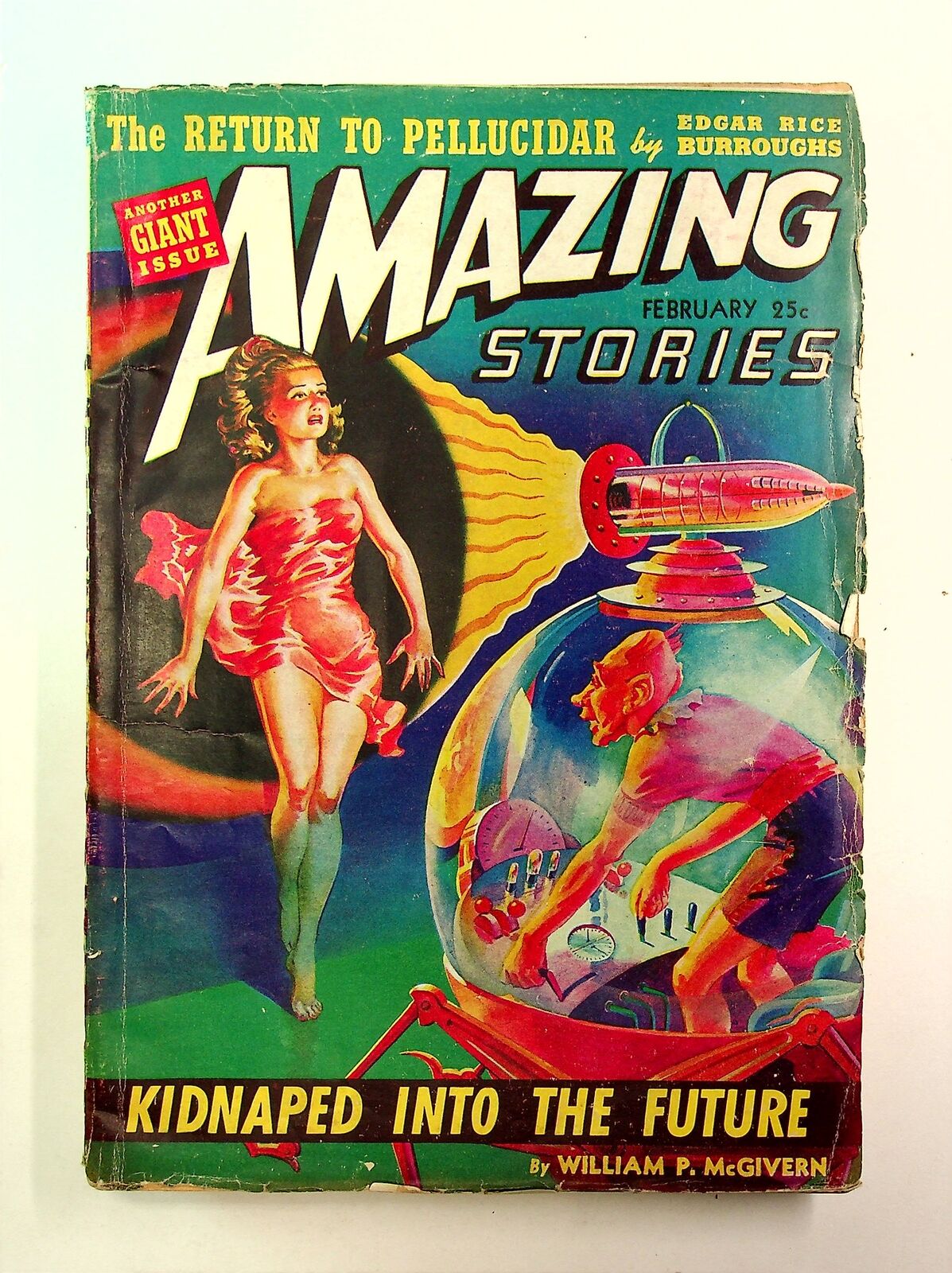 Amazing Stories Pulp Feb 1942 Vol. 16 #2 VG- 3.5