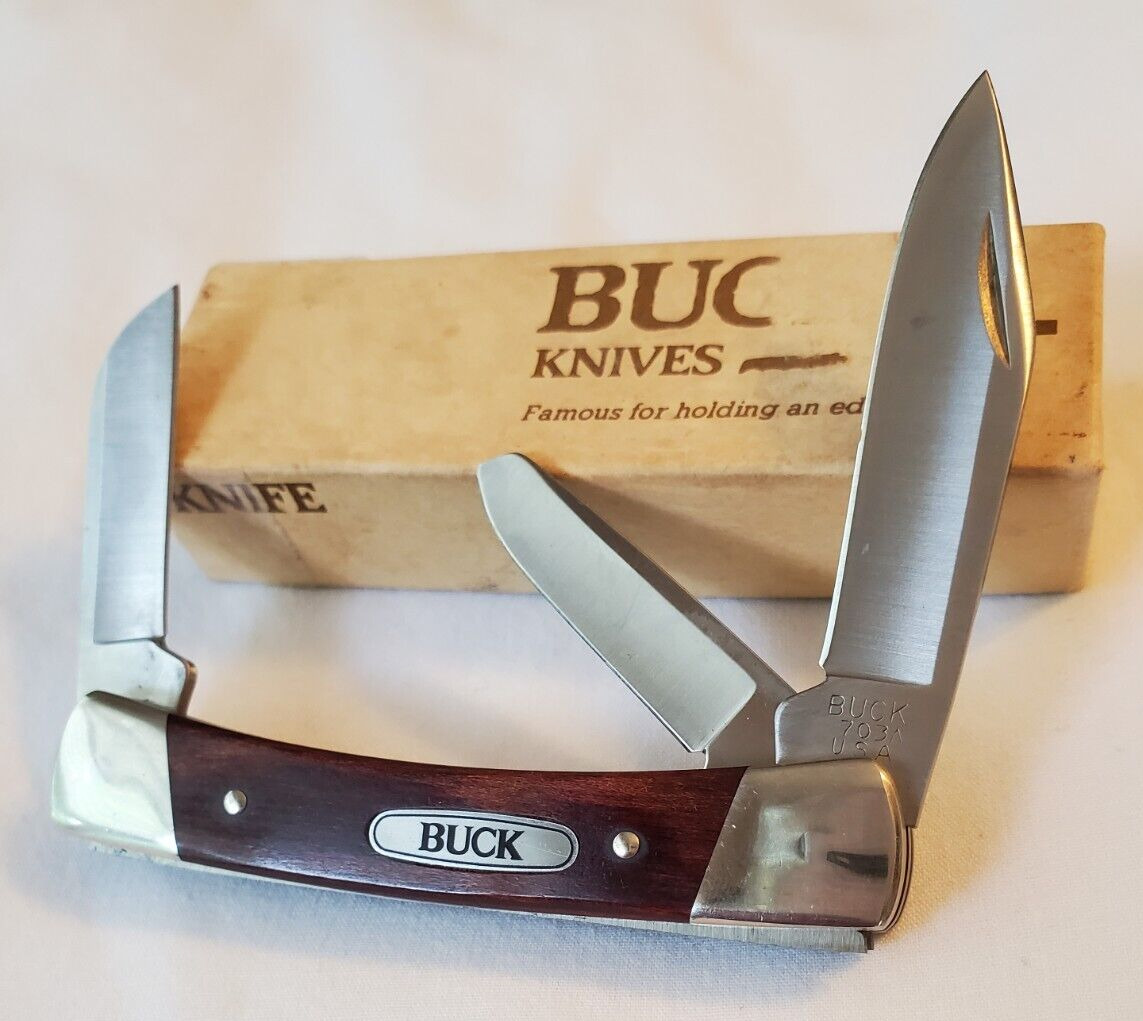 BUCK Knife Colt 703 Folder with Factory Edge Never Used BOXED 700 Series