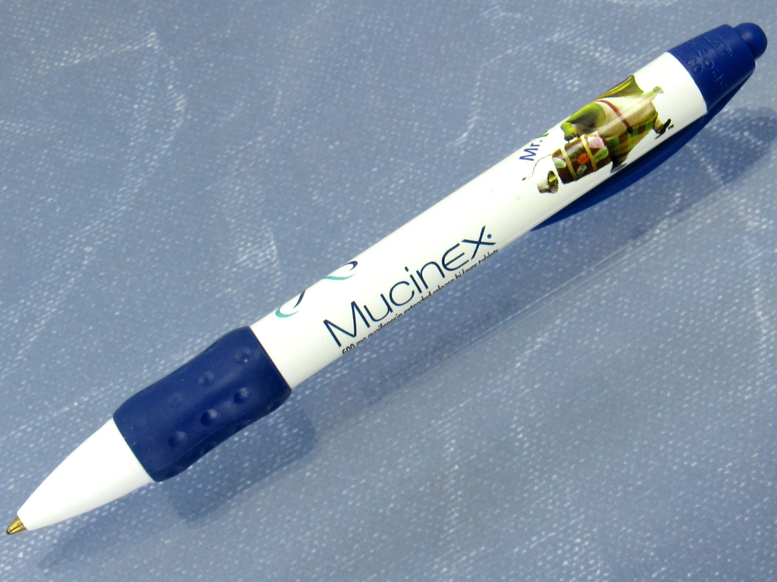 Terrific Mucinex Mr. Mucus Drug Rep Pharmaceutical Promo Advertising Pen Rare