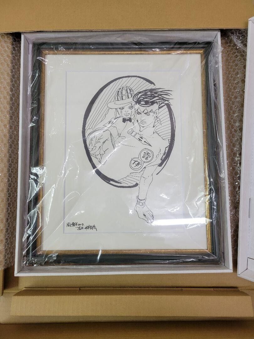 JoJo\'s Bizarre Adventure Exhibition Rohan Art Picture Hirohiko Araki Autograph