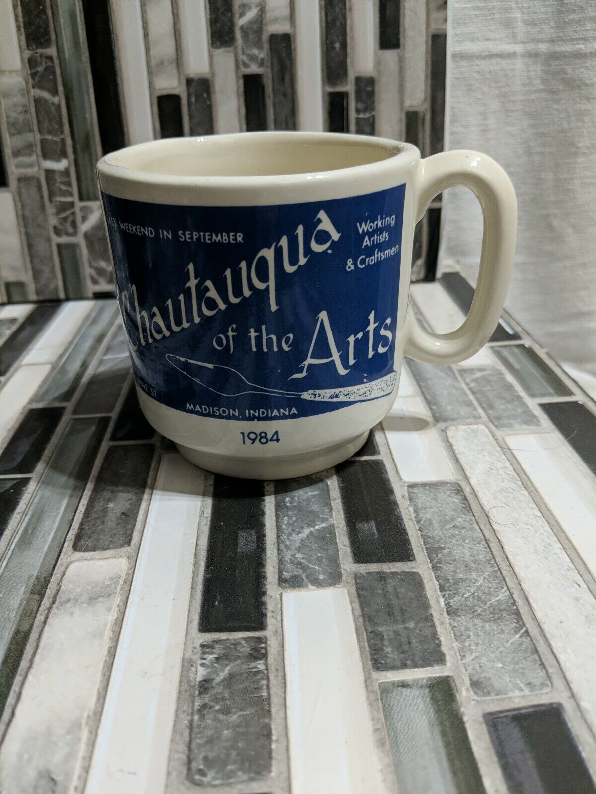 Rare Vintage Chautauqua Of The Arts 1984 Coffee Mug
