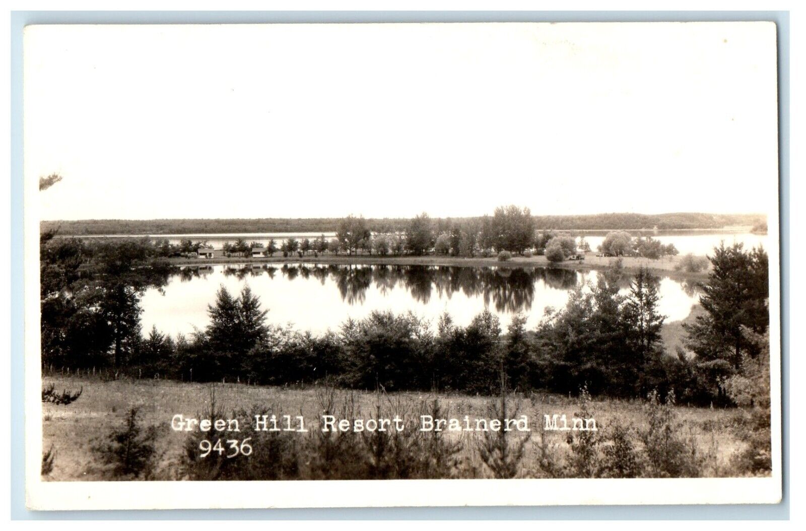 c1940's Green Hill Resort Brainerd Minnesota MN RPPC Photo Vintage Postcard