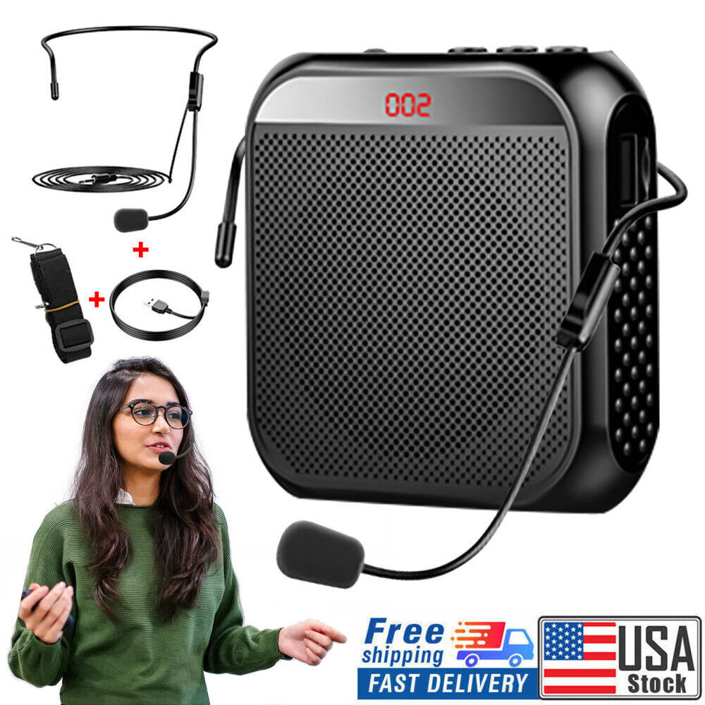 Personal Speaker Portable Voice Amplifier for Teachers with Microphone Headset