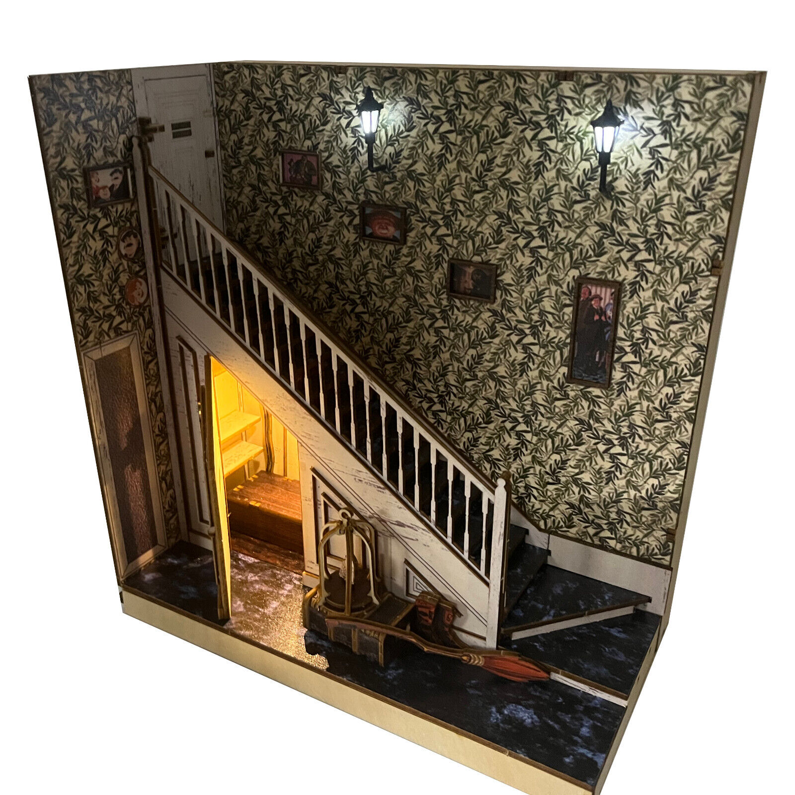 Cupboard Under The Stairs Themed Book Nook - Book Shelf Decor - Home Decor